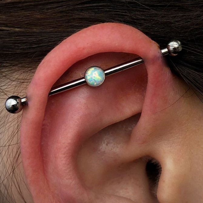 les conséquences du piercing industriel