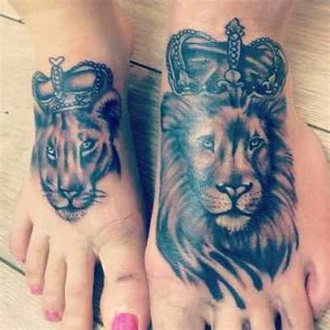 Motifs intéressants de tatouages de lions et de lionnes