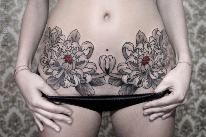 photo de tatouage intime 5