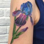 Iris sur l'épaule