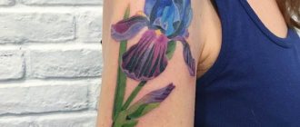 Iris sur l'épaule