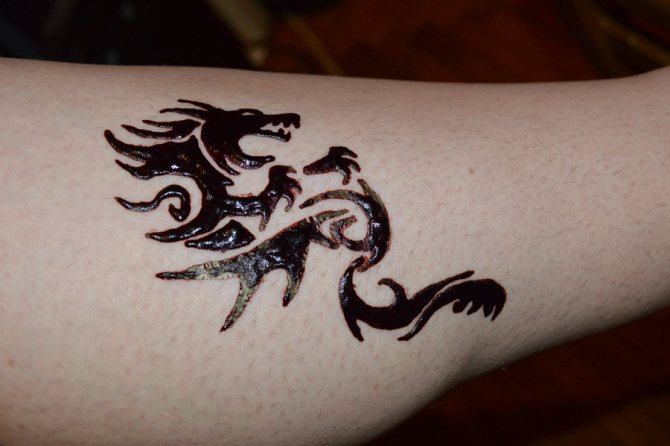 Représentation d'un dragon