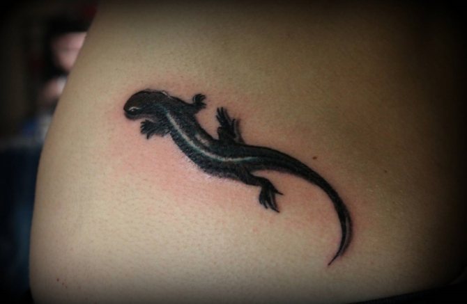 Lézard élégant et mystérieux - la mascotte de tatouage parfaite pour les filles