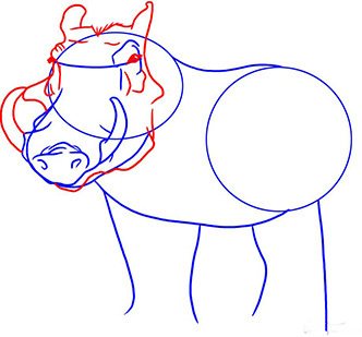 Dessin de sanglier pour enfants avec crayon et peinture