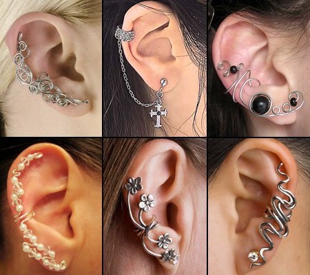 Boucles d'oreilles en or, argent et fil de fer. Comment porter des bijoux, comment faire du kaffy avec leurs propres mains. Classe de maître