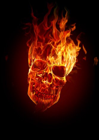 Comment dessiner un crâne humain en feu 19