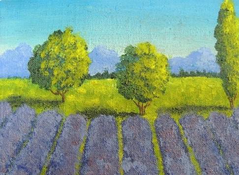 comment peindre la lavande sur une toile