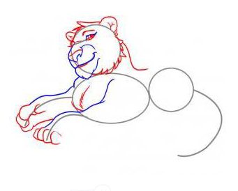 Comment dessiner un tigre de dessin animé