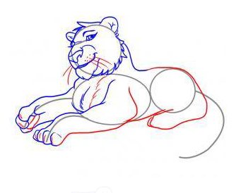 Comment dessiner un tigre de dessin animé
