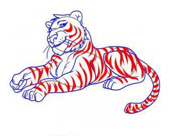 Comment dessiner un tigre de dessin animé