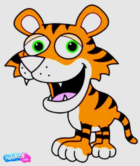 comment dessiner un tigre drôle