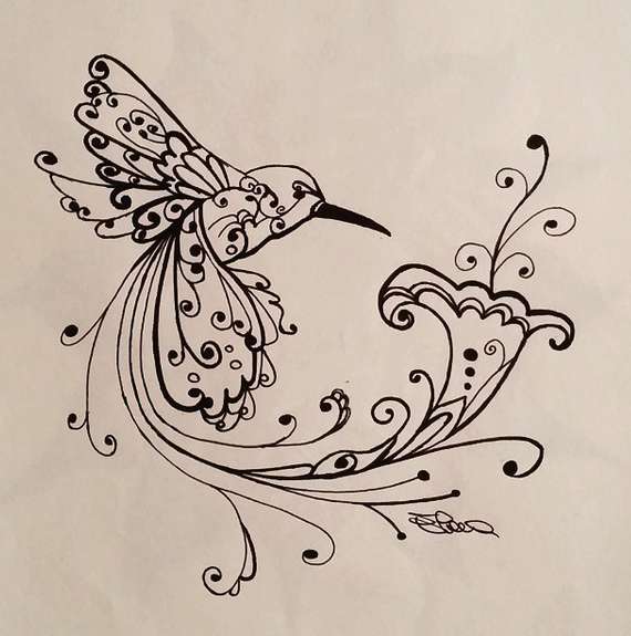 Comment dessiner un colibri