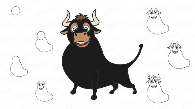 Comment dessiner Ferdinand étape par étape ?
