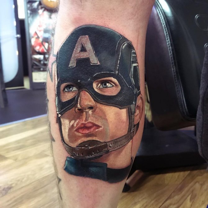 Captain America dans le masque