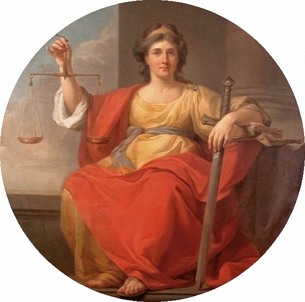 Peinture de Marcello Bacciarelli représentant la déesse de Thémis
