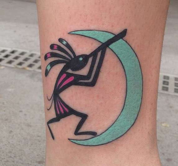 Kokopelli avec un mois