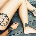 Tatouage de la roue de la fortune. Signification, dessins pour filles, photos