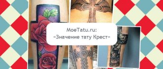Collage sur le thème du tatouage croisé.