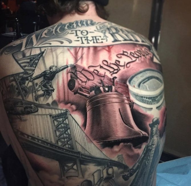 Cloches - un symbole que le propriétaire du tatouage a fait son temps, d'appel en appel.