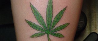 tatouage de chanvre