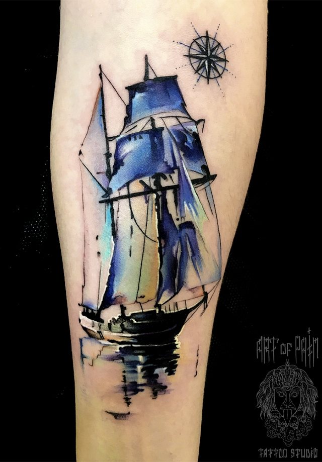 Les navires comme symbole de liberté dans les tatouages
