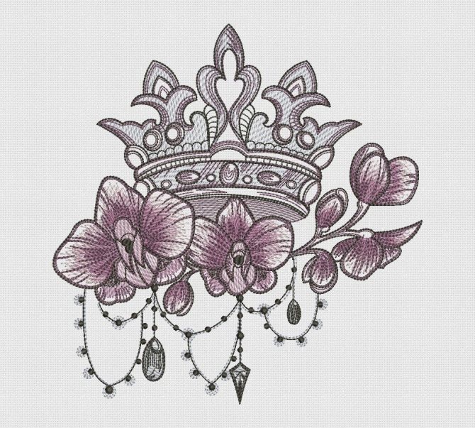 Couronne avec fleurs