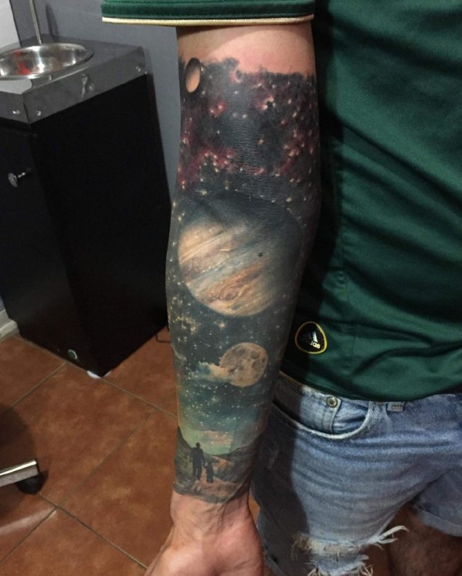 les tatouages de l'espace