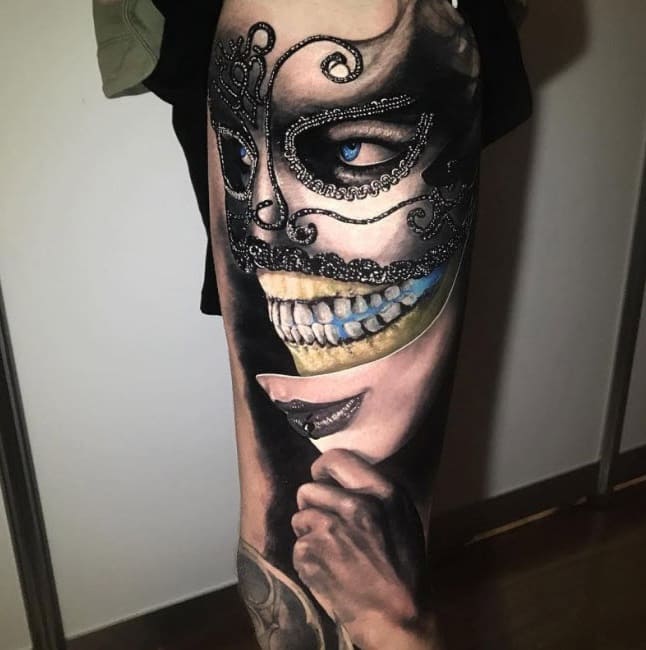 joli masque de tatouage