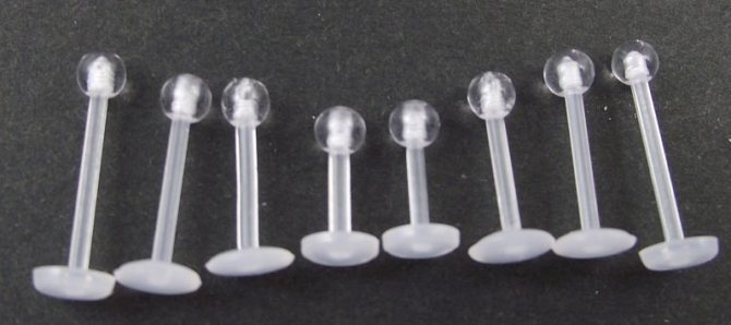 Labret en bioplastique