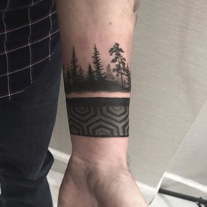 forêt en main