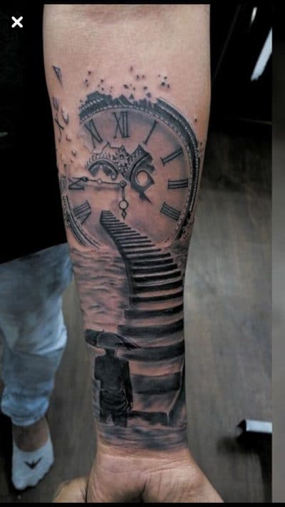 Escalier sur la mer