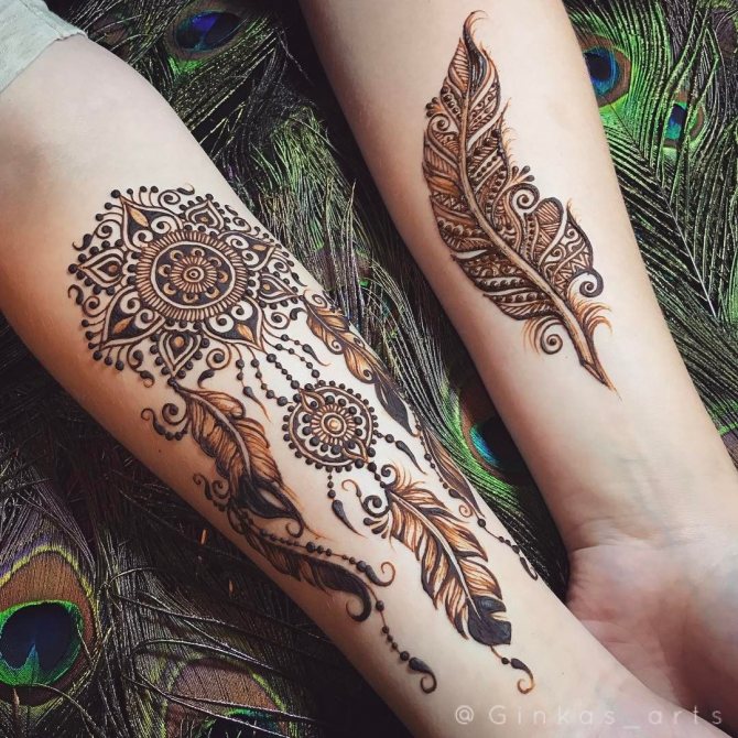 motifs mehendi attrape-rêves