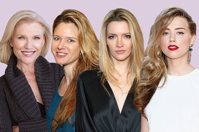 May Musk, Talula Riley, Amber Heard et Justine Musk.