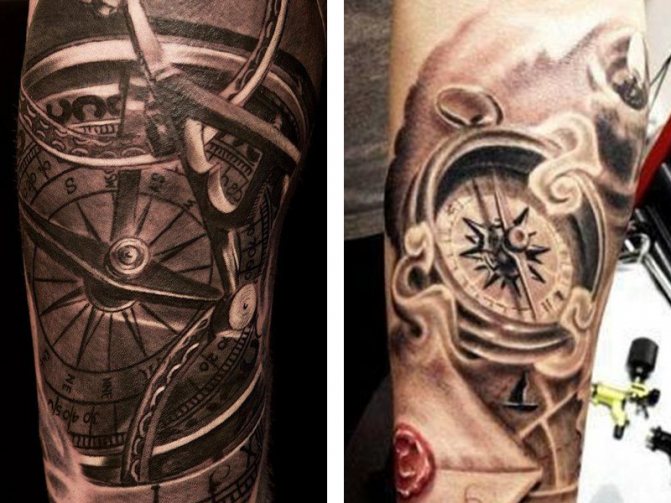 Tatouage nautique boussole et ancre : signification, croquis homme et femme