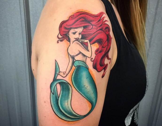 tatouage de dessin animé