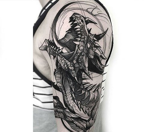 Tatouage de dragon pour les hommes