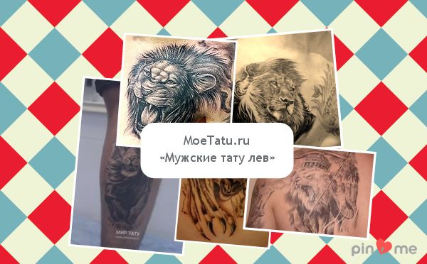 Un homme tatoue un lion.