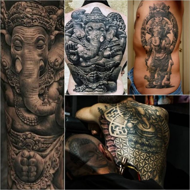 Tatouage d'éléphant masculin - Exemples et croquis - Tatouage d'éléphant pour homme