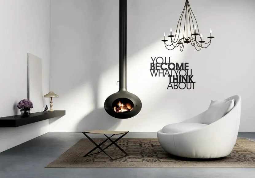Sticker dans un intérieur scandinave