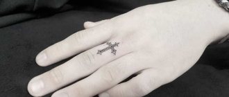 tatouage de croix