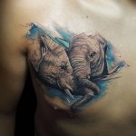 tatouage d'éléphant