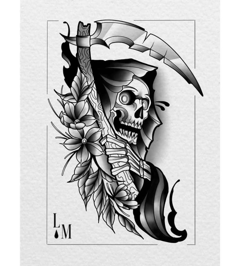 Signification du tatouage de mort de Slash sur la zone