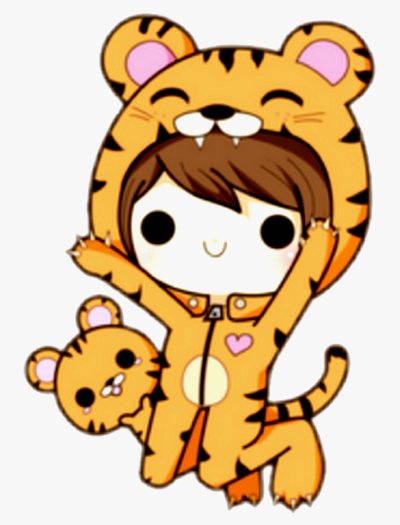 tigre de dessin animé