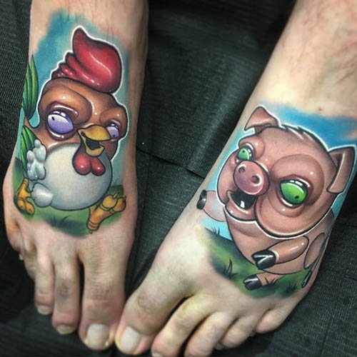 Nouveau tatouage d'école. Sketches masculins, pour filles, photo