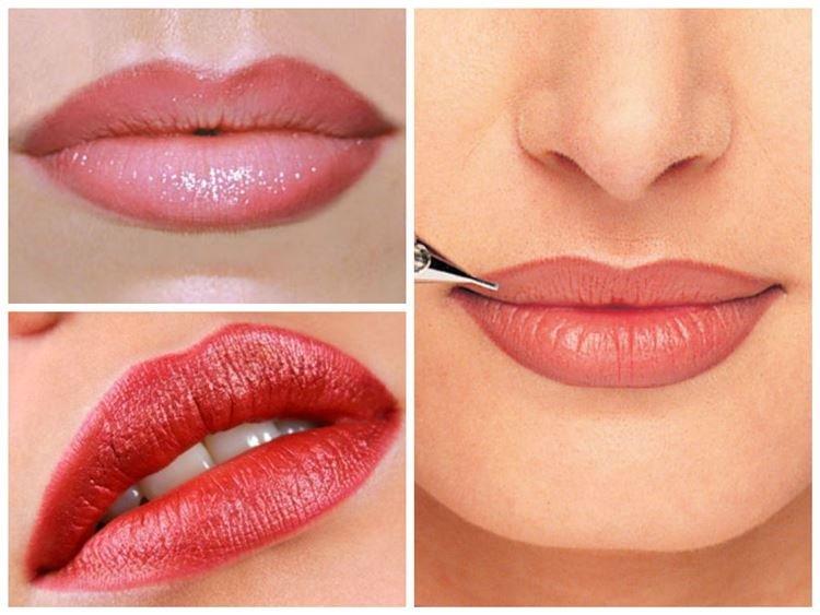 Technique volumétrique - maquillage permanent des lèvres