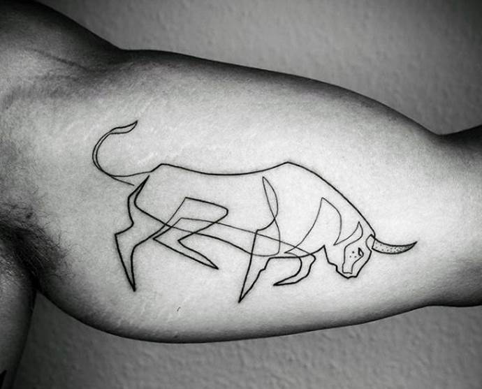 Le contour d'un animal sur la main