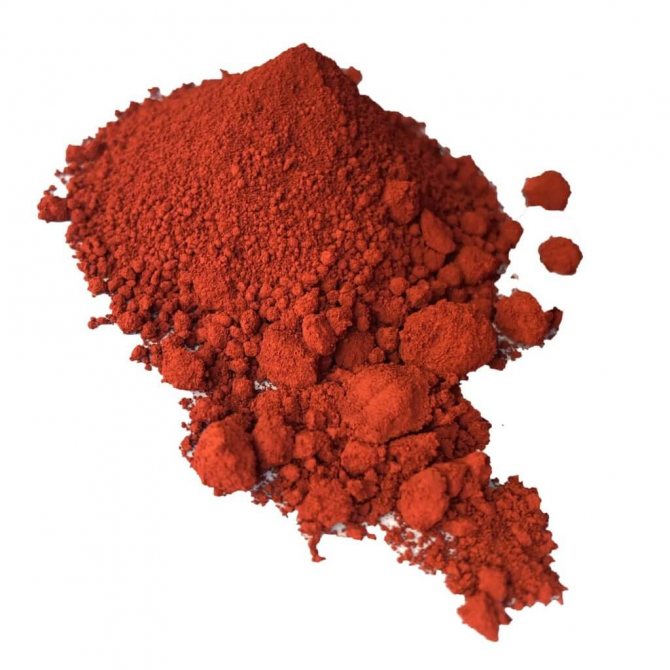 Oxyde de fer rouge