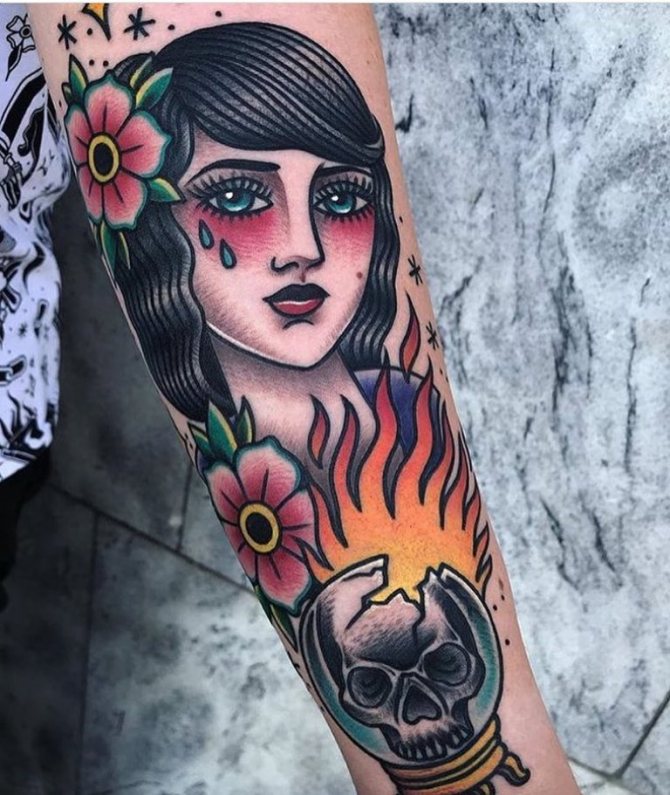 tatouage old school