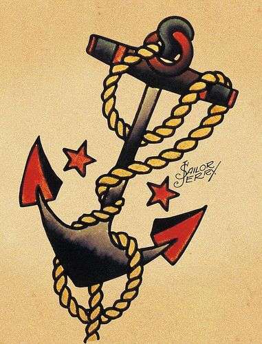 ancrage de tatouage oldschool
