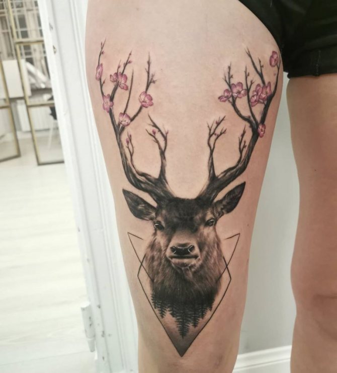 signification du tatouage de cerf